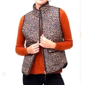 J Crew Leopard Print Vest small